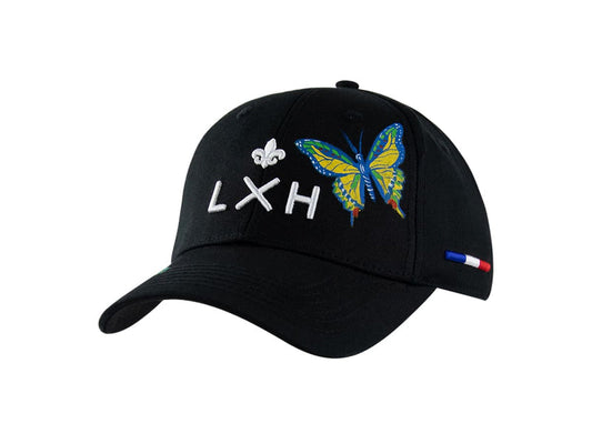 LXH CASQUETTE « HÉRITAGE » CUSTOM NOIR/PAPILLON