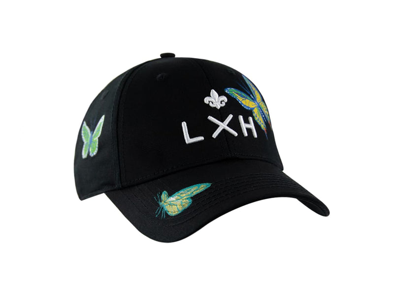 LXH CASQUETTE « HÉRITAGE » CUSTOM NOIR/PAPILLON
