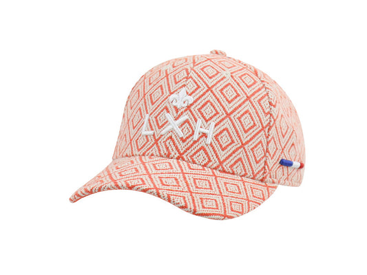 LXH CASQUETTE « HÉRITAGE » MOTIFS ORANGE / BLANC