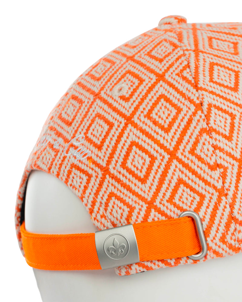 LXH CASQUETTE « HÉRITAGE » MOTIFS ORANGE / BLANC