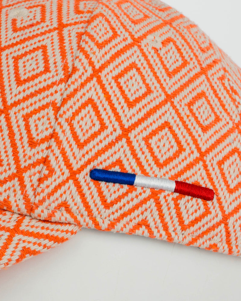 LXH CASQUETTE « HÉRITAGE » MOTIFS ORANGE / BLANC