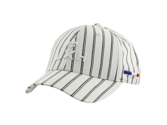 LXH CASQUETTE « HÉRITAGE » MOTIFS RAYÉS BEIGE