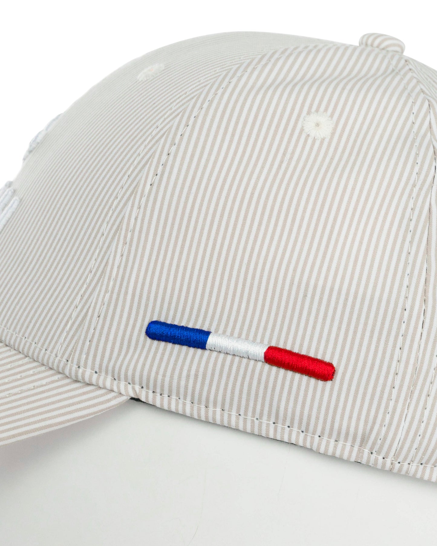 LXH CASQUETTE « HÉRITAGE » RAYURES BEIGE / BLANC