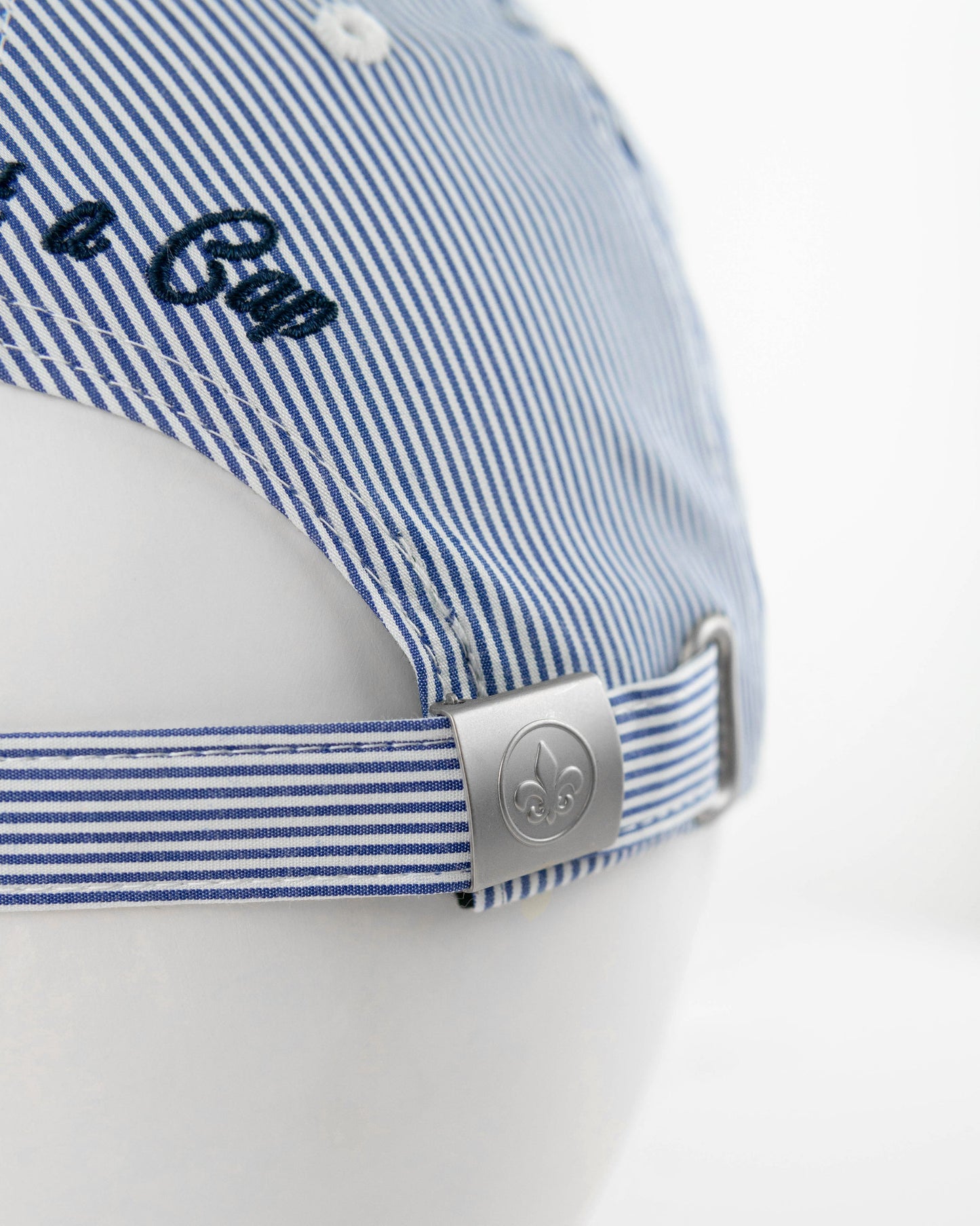 LXH Casquette « HÉRITAGE » Rayures Blanc / Bleu Marine