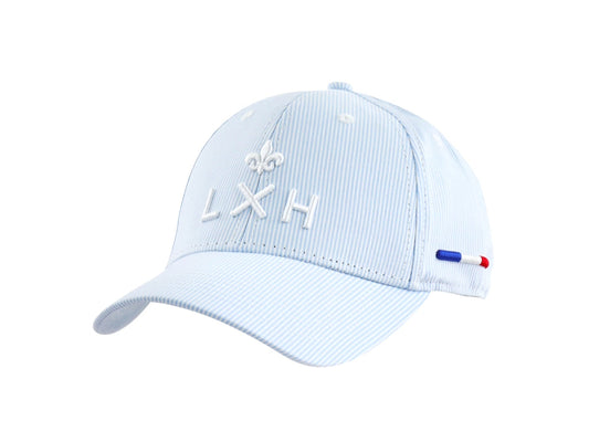 LXH CASQUETTE « HÉRITAGE » RAYURES BLEU / BLEU CLAIR