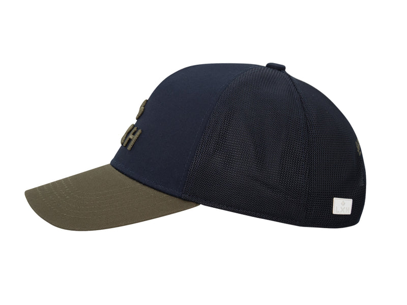 LXH Casquette « Évasion » Bi-Color Coton Bleu Marine / Kaki