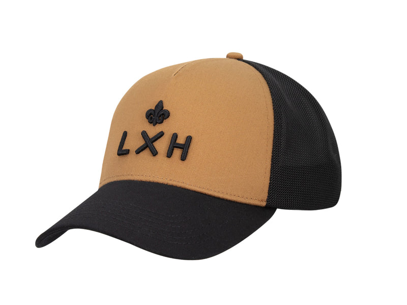 LXH Casquette « Évasion » Bi-Color Coton Pain d'épice / Noir