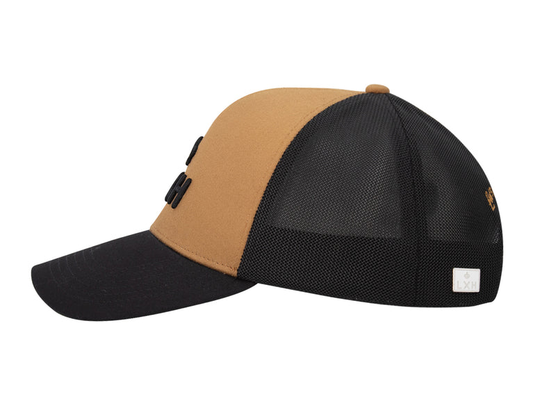 LXH Casquette « Évasion » Bi-Color Coton Pain d'épice / Noir