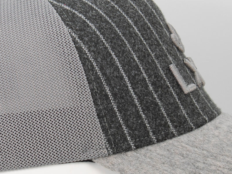 LXH Casquette « Évasion » Bi-Matière Flanelle / Feutrine Gris