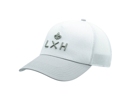 LXH Casquette « Évasion » Coton Bicolor Blanc / Gris