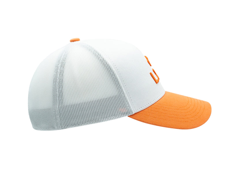 LXH Casquette « Évasion » Coton Bicolor Blanc / Orange