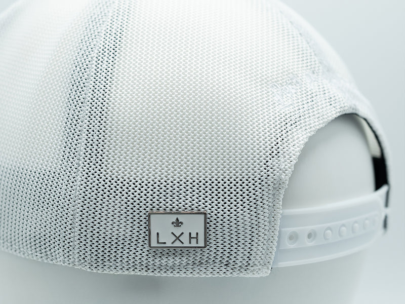 LXH Casquette « Évasion » Coton Bicolor Blanc / Orange