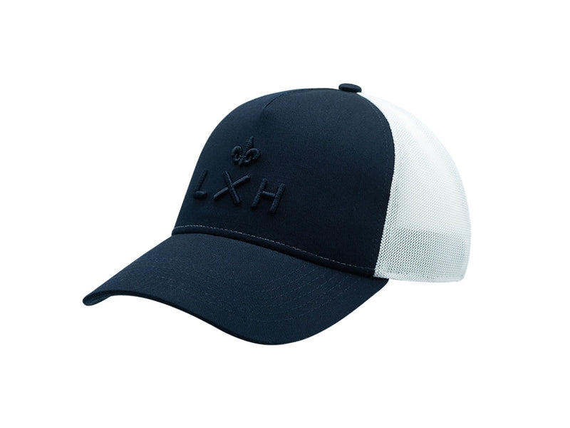 LXH Casquette « Évasion » Coton Ton sur Ton Bicolor Bleu Marine