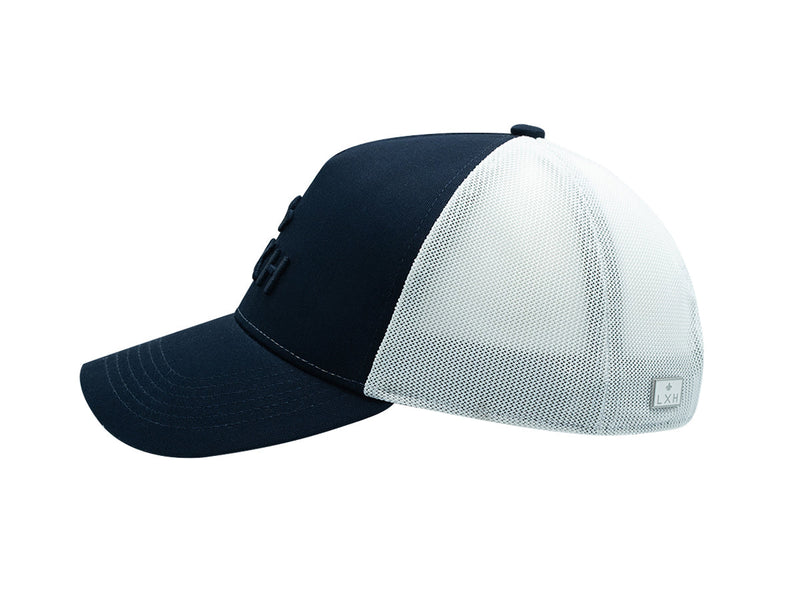 LXH Casquette « Évasion » Coton Ton sur Ton Bicolor Bleu Marine