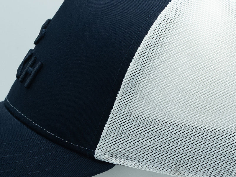 LXH Casquette « Évasion » Coton Ton sur Ton Bicolor Bleu Marine