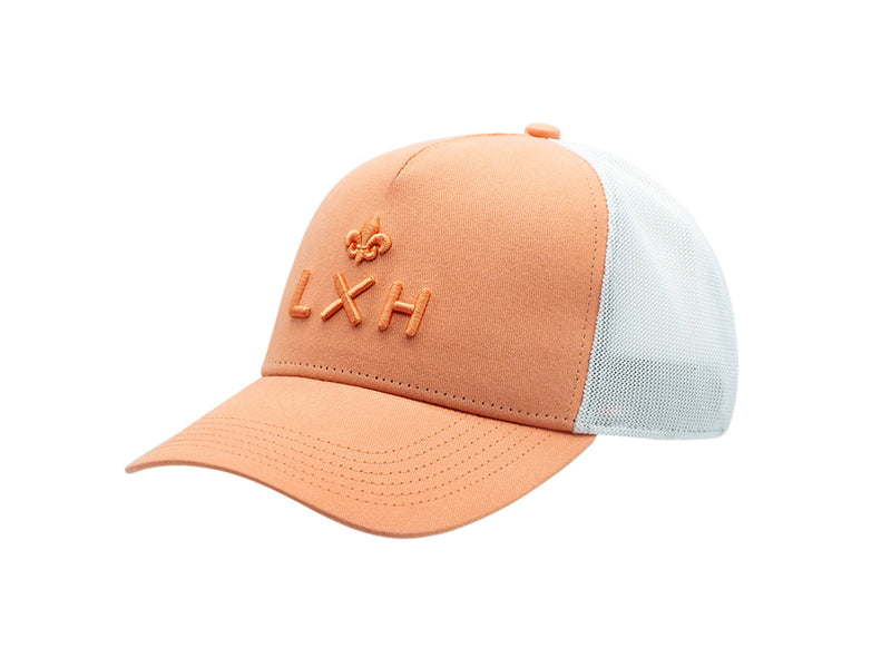 LXH Casquette « Évasion » Coton Ton sur Ton Bicolor Corail
