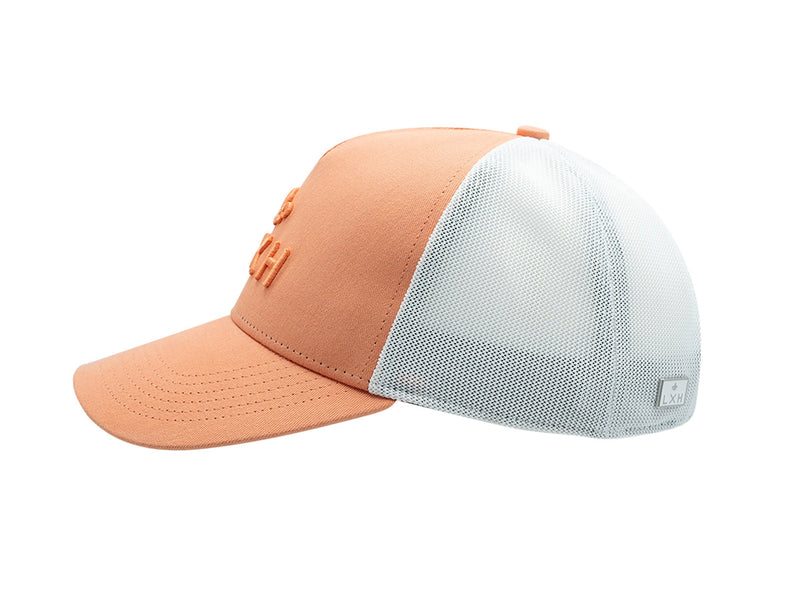 LXH Casquette « Évasion » Coton Ton sur Ton Bicolor Corail