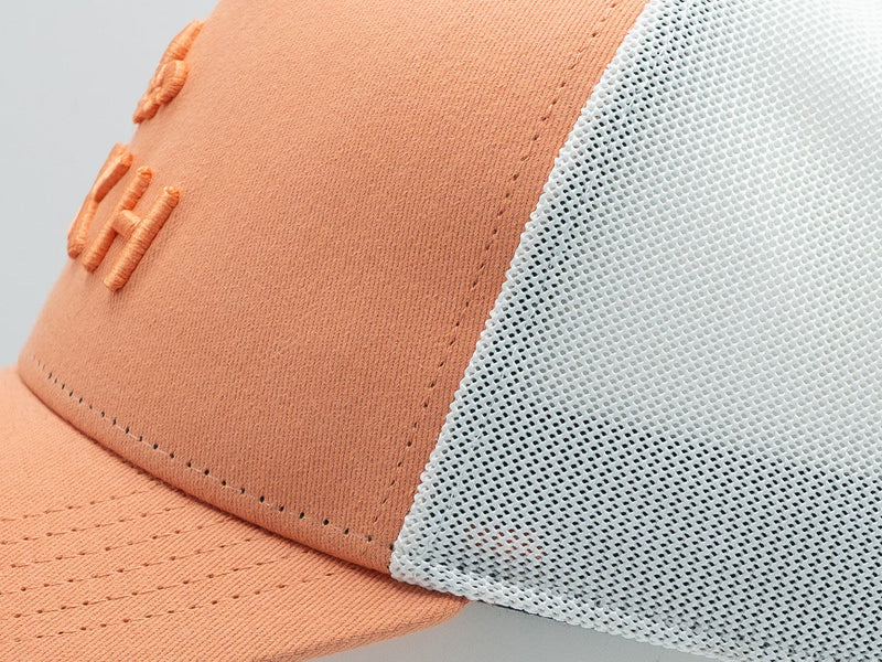 LXH Casquette « Évasion » Coton Ton sur Ton Bicolor Corail