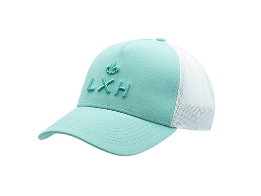 LXH Casquette « Évasion » Coton Ton sur Ton Bicolor Turquoise