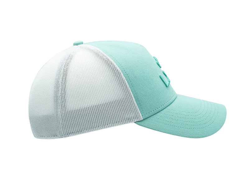LXH Casquette « Évasion » Coton Ton sur Ton Bicolor Turquoise