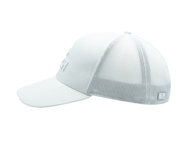 LXH Casquette « Évasion » Coton Ton sur Ton Blanc
