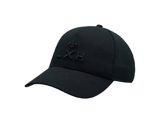 LXH Casquette « Évasion » Coton Ton sur Ton Noir
