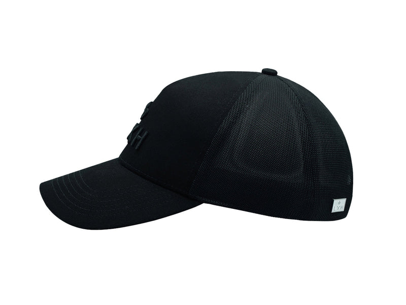 LXH Casquette « Évasion » Coton Ton sur Ton Noir