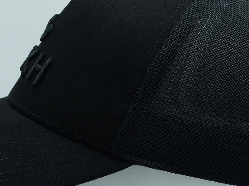 LXH Casquette « Évasion » Coton Ton sur Ton Noir