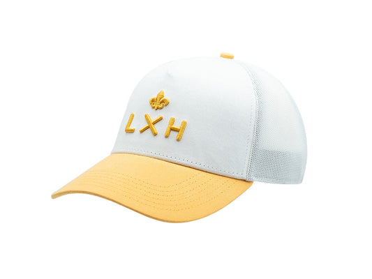 LXH Casquette « Évasion » Coton Tricolor Blanc
