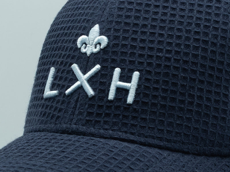 LXH Casquette « Héritage » Coton Gaufré Pop Bleu Marine