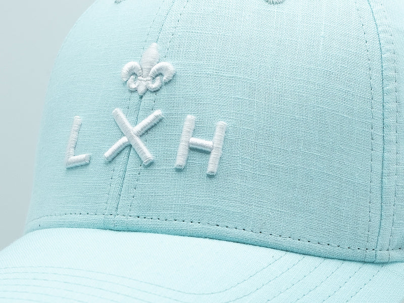 LXH Casquette « Héritage » Lin Cyan