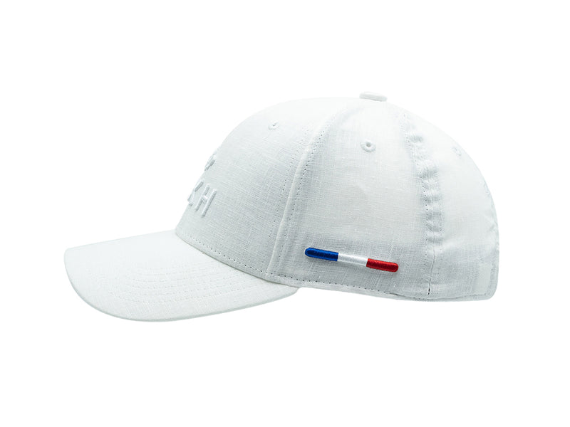 LXH Casquette « Héritage » Lin Ton sur Ton Blanc
