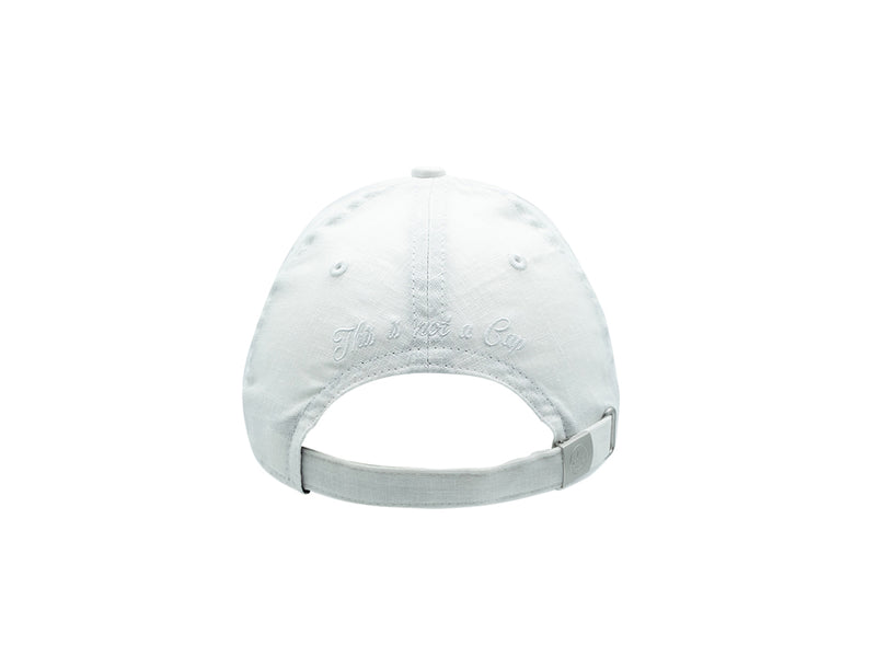 LXH Casquette « Héritage » Lin Ton sur Ton Blanc