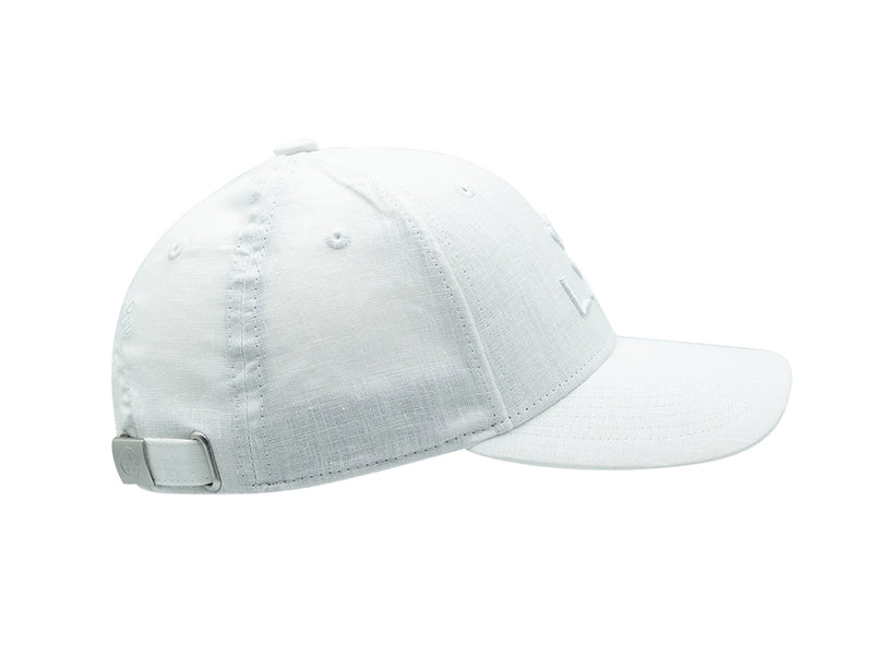 LXH Casquette « Héritage » Lin Ton sur Ton Blanc