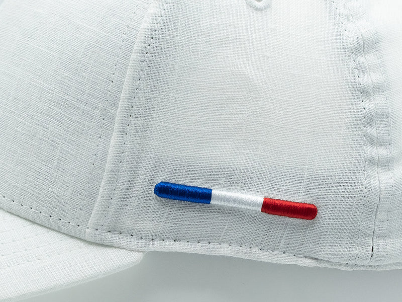 LXH Casquette « Héritage » Lin Ton sur Ton Blanc