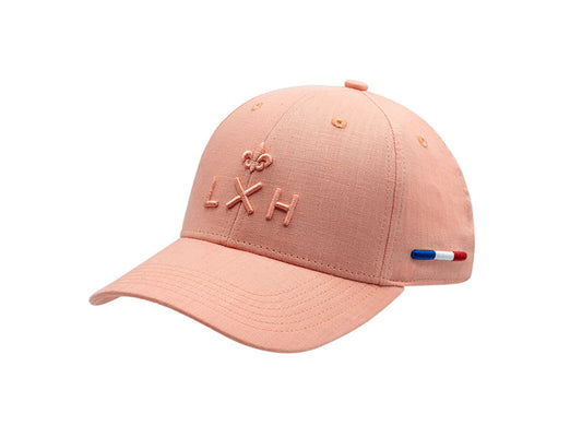 LXH Casquette « Héritage » Lin Ton sur Ton Corail