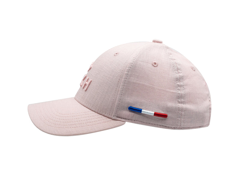 LXH Casquette « Héritage » Lin Ton sur Ton Rose
