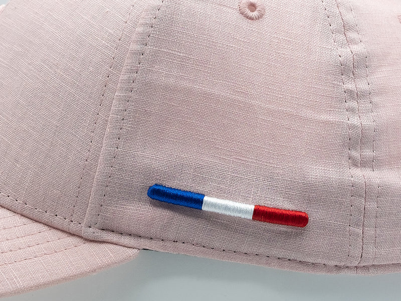 LXH Casquette « Héritage » Lin Ton sur Ton Rose