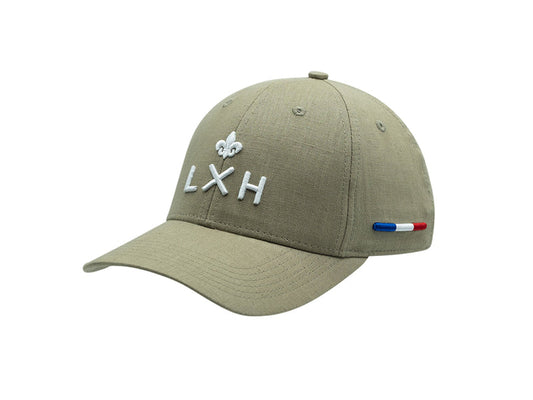 LXH Casquette « Héritage » Lin Vert Olive