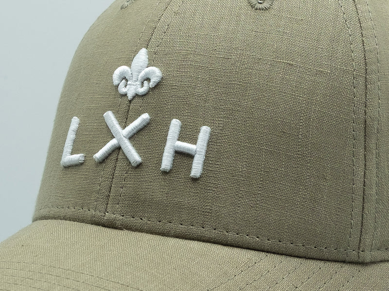 LXH Casquette « Héritage » Lin Vert Olive