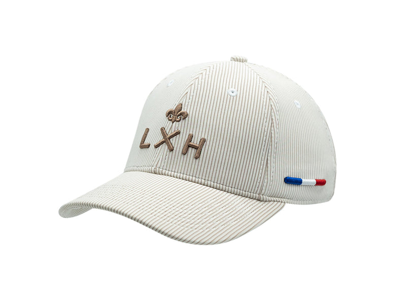 LXH Casquette « Héritage » Rayée Ton sur Ton Beige