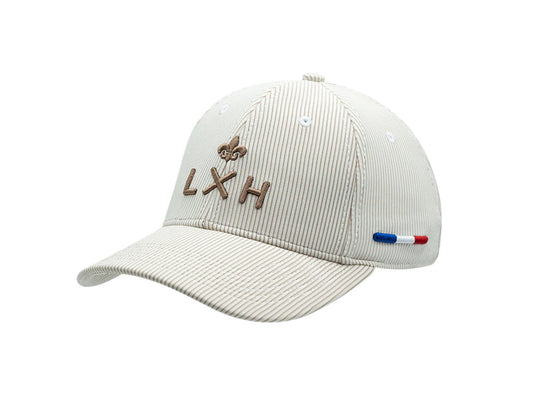 LXH Casquette « Héritage » Rayée Ton sur Ton Beige