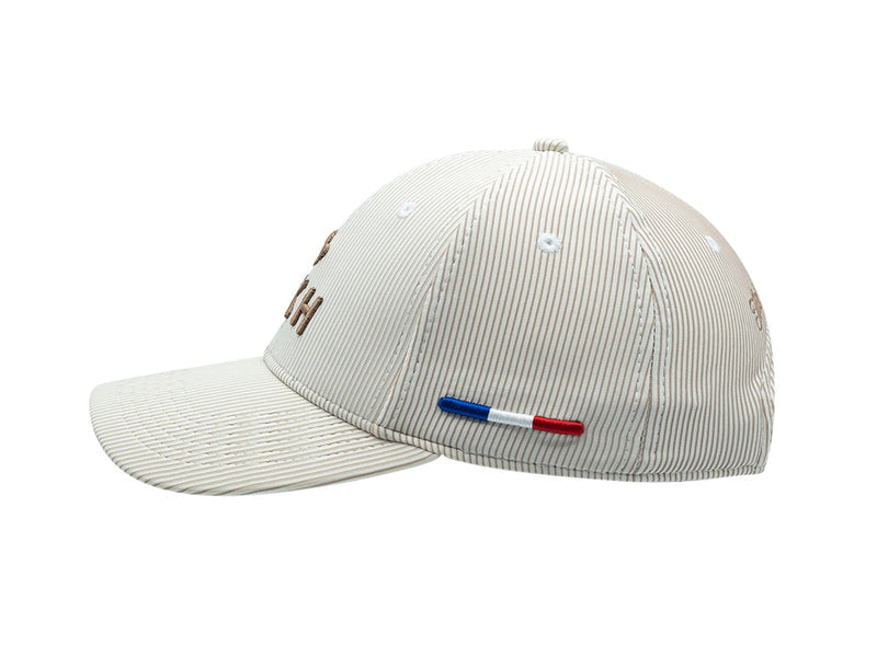 LXH Casquette « Héritage » Rayée Ton sur Ton Beige