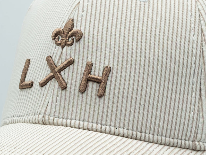 LXH Casquette « Héritage » Rayée Ton sur Ton Beige