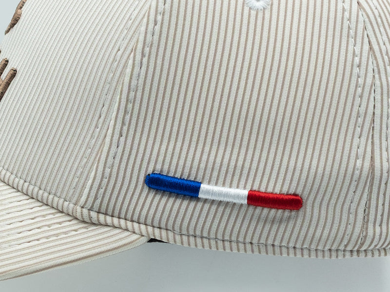 LXH Casquette « Héritage » Rayée Ton sur Ton Beige