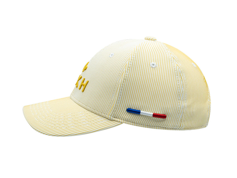 LXH Casquette « Héritage » Rayée Ton sur Ton Jaune