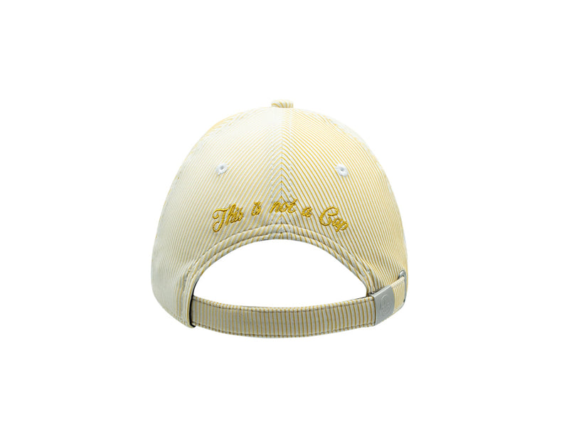 LXH Casquette « Héritage » Rayée Ton sur Ton Jaune