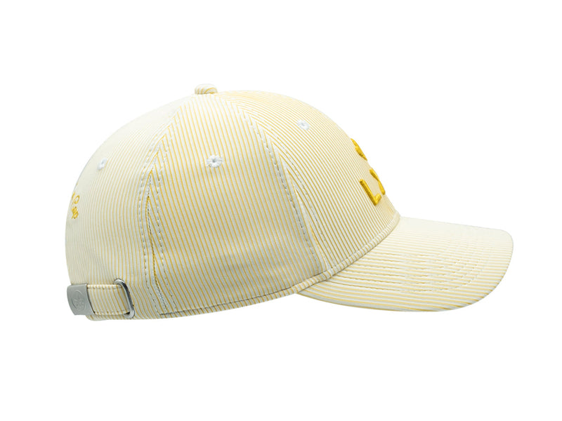 LXH Casquette « Héritage » Rayée Ton sur Ton Jaune