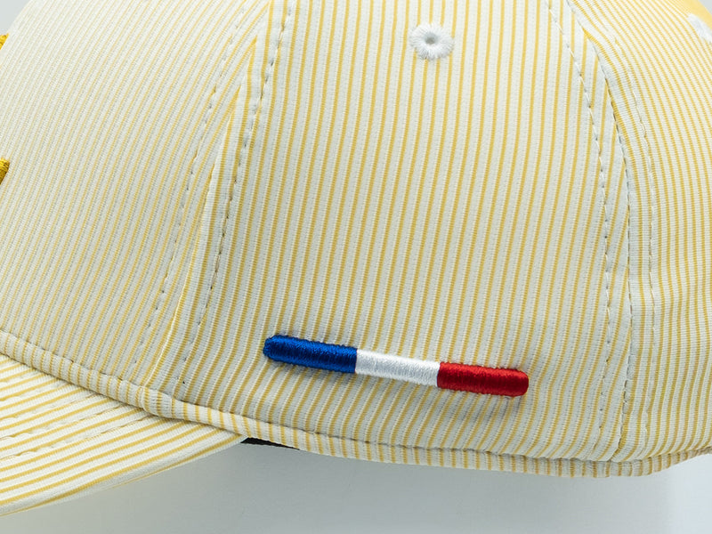 LXH Casquette « Héritage » Rayée Ton sur Ton Jaune
