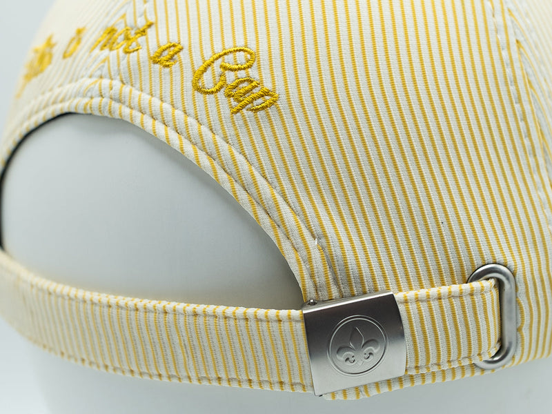 LXH Casquette « Héritage » Rayée Ton sur Ton Jaune